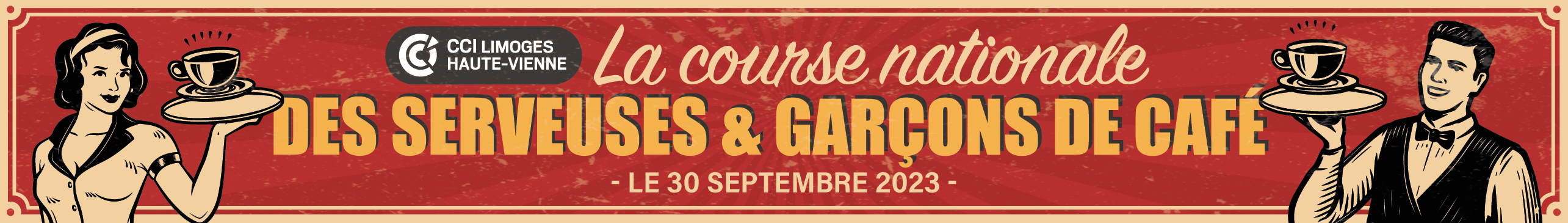 Course des serveuses et garçons de café